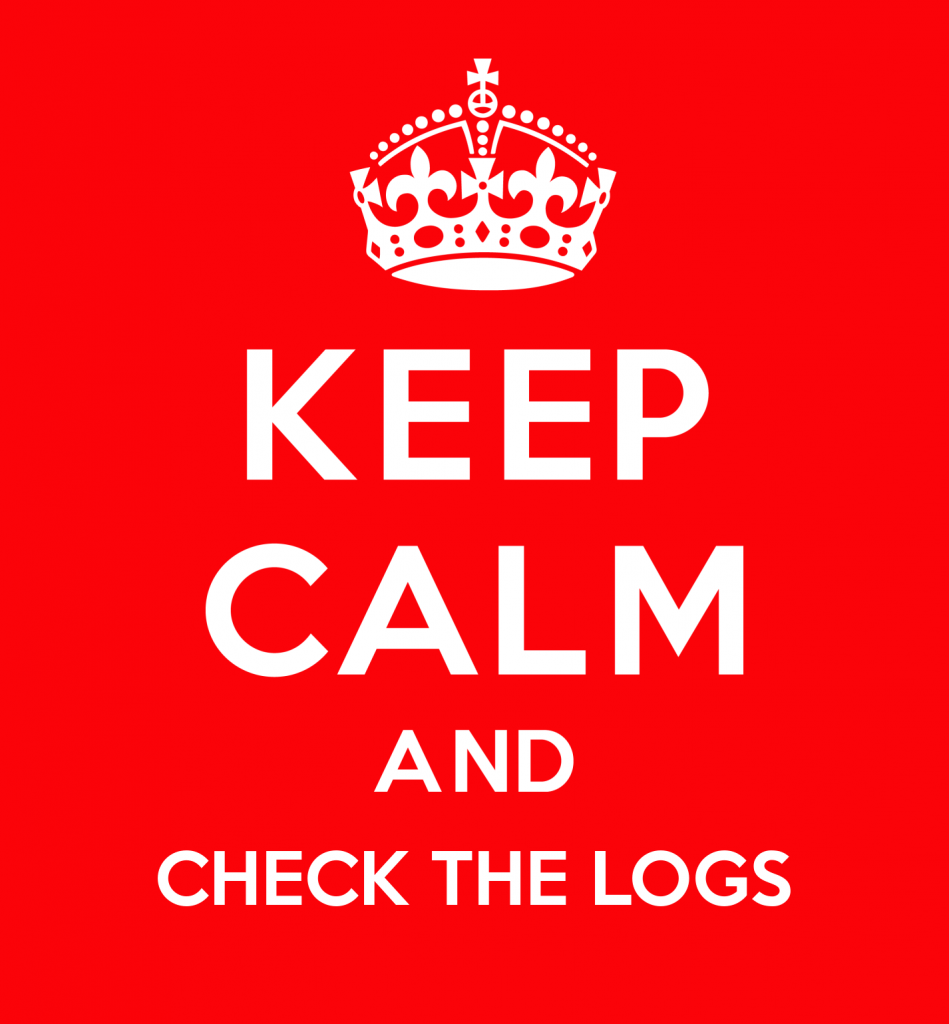 keep calm and check the logs
